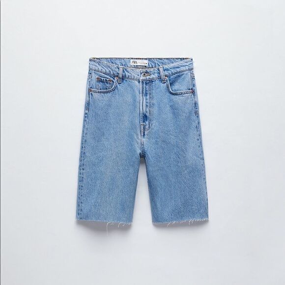 Zara premium Bermuda shorts serenity blue - Picture 2 of 3